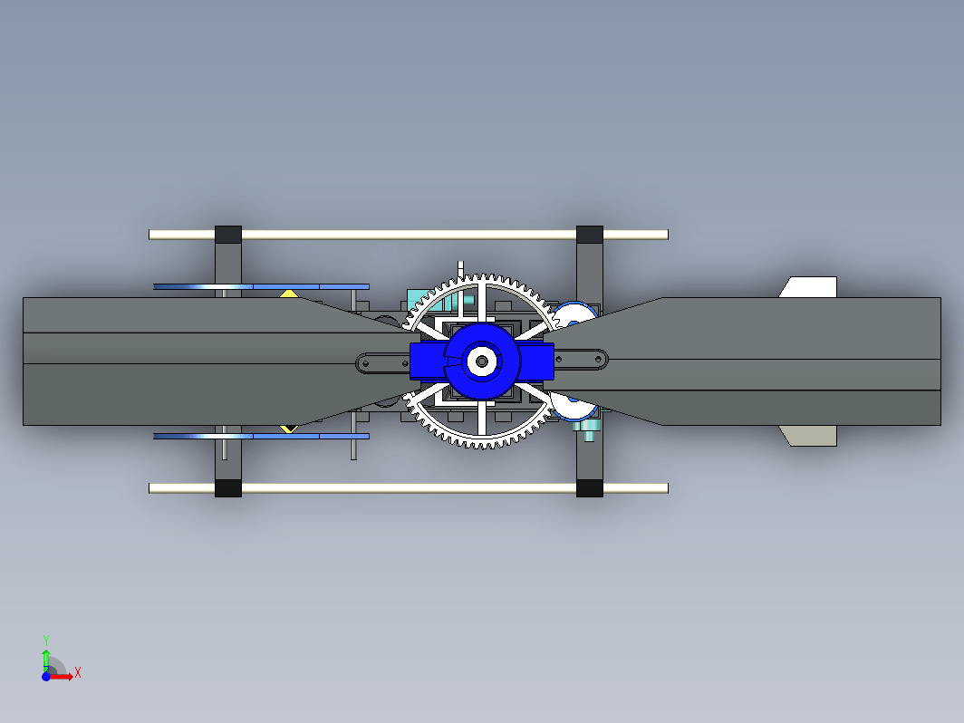 同轴双旋翼类直升机结构 Coaxial Dualcopter Heli Like Drone