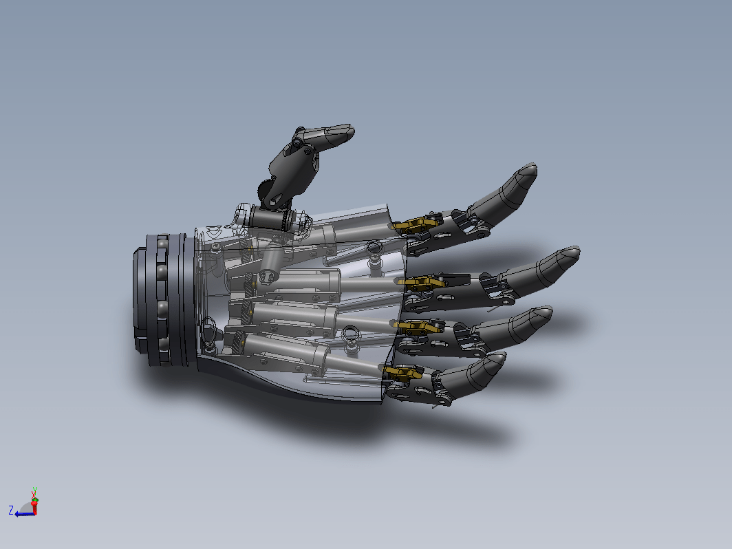 仿生机器人手臂手掌设计