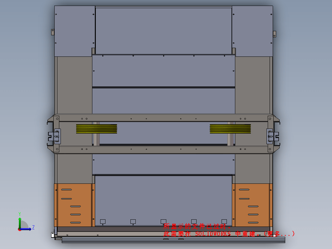 电梯SW模型三维SW2015带参