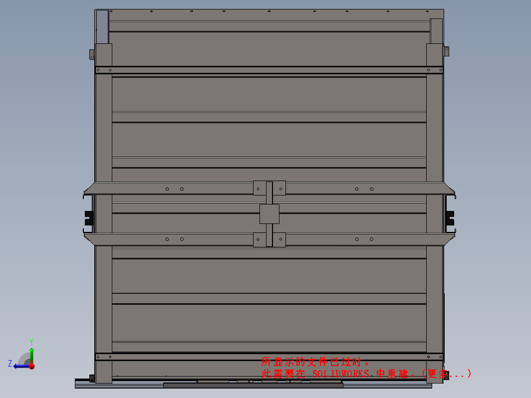 电梯SW模型三维SW2015带参