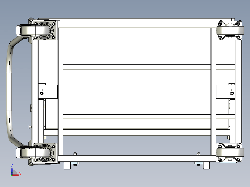 Shelf trolley工厂零件架托盘推车