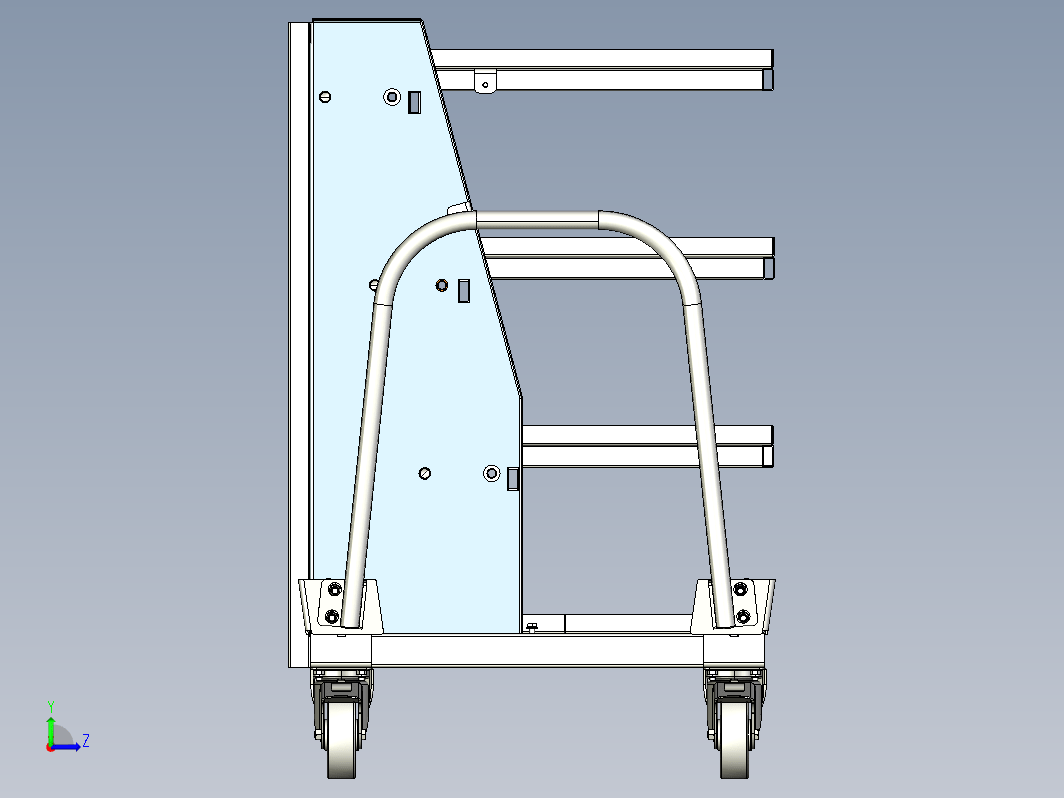 Shelf trolley工厂零件架托盘推车