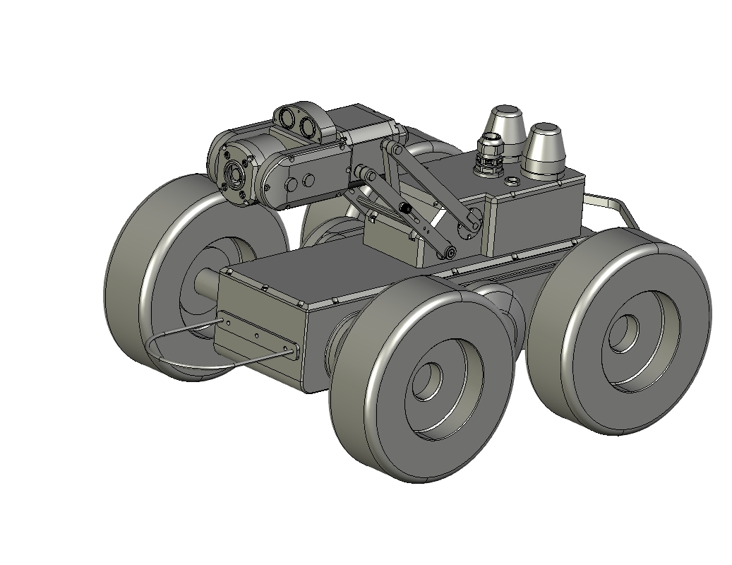 管道巡检智能车三维
