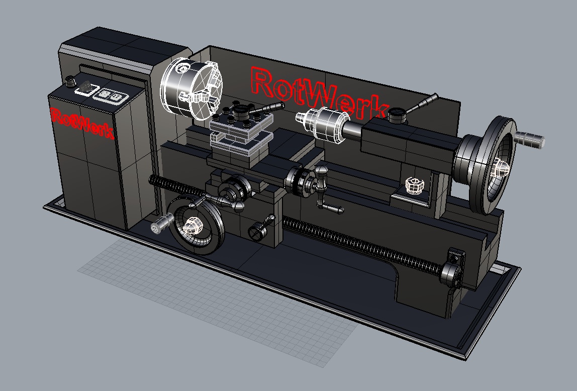 RotWerk车床简易造型