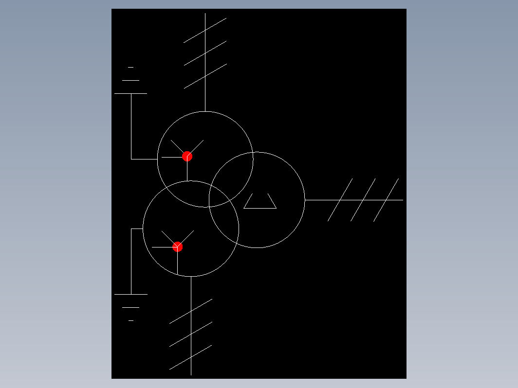 电气符号  三相三绕组变压器