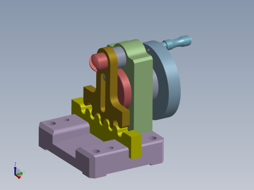 齿轮齿条摇杆机构三维UG8.0带参缩略图