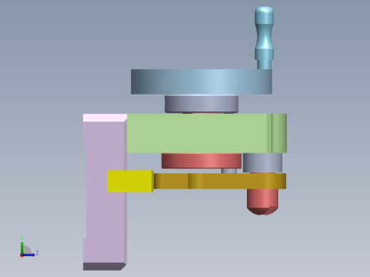 齿轮齿条摇杆机构三维UG8.0带参缩略图