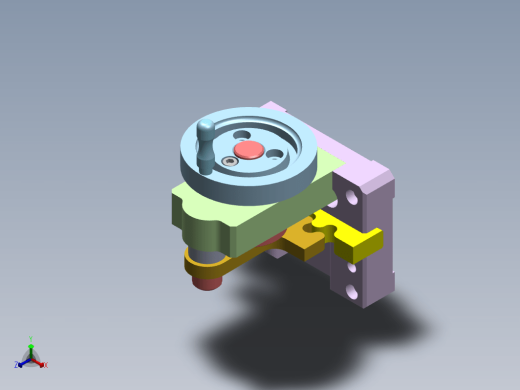 齿轮齿条摇杆机构三维UG8.0带参缩略图