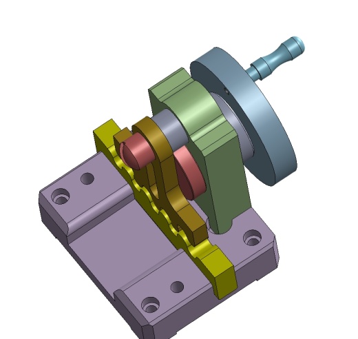 齿轮齿条摇杆机构三维UG8.0带参缩略图