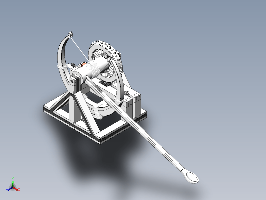 达芬奇设计的投石车