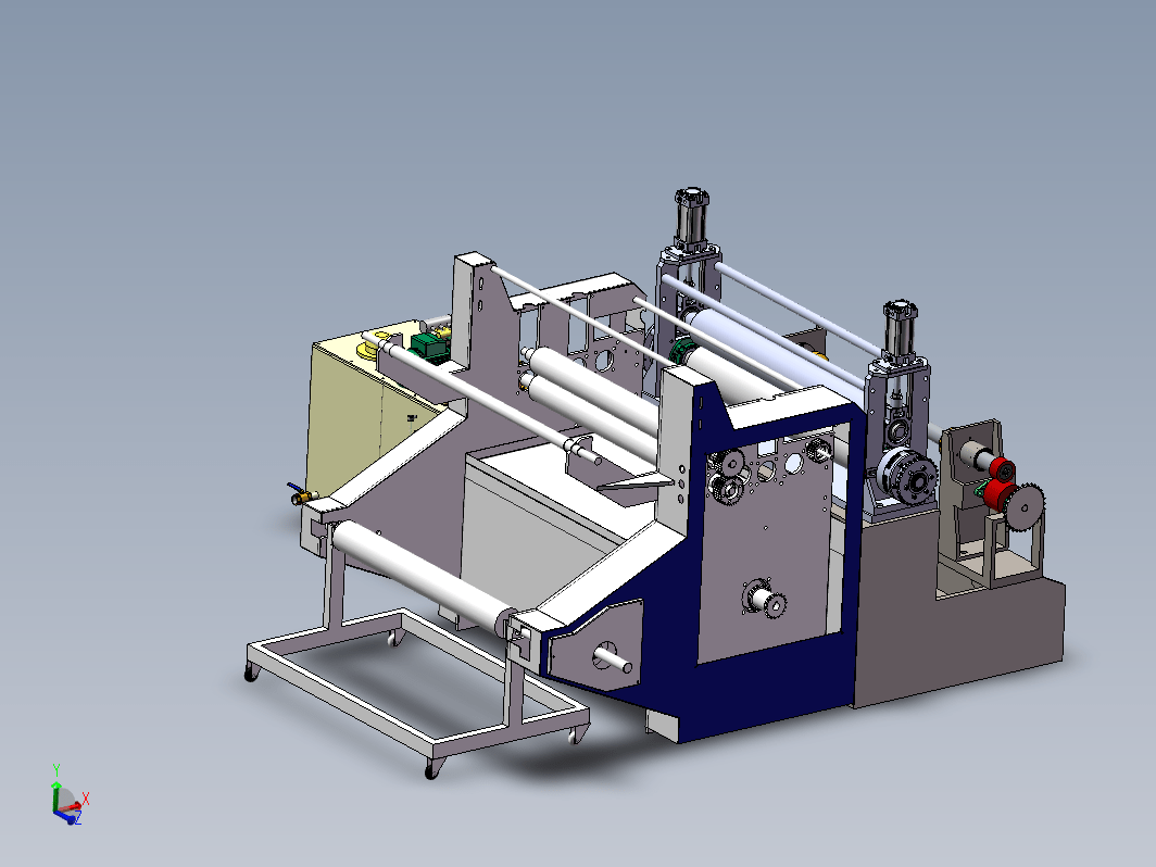 热吸成型辅机(sw13+cad+说明书)