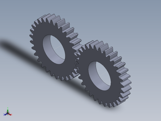 solidworks 中的正齿轮仿真缩略图