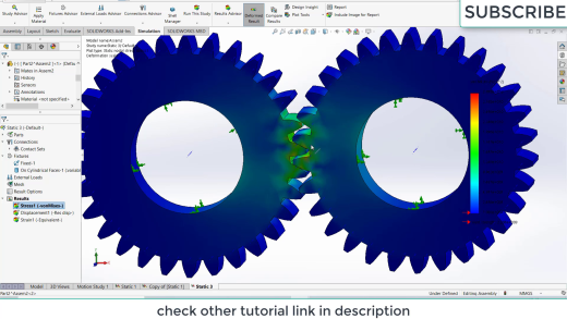 solidworks 中的正齿轮仿真缩略图