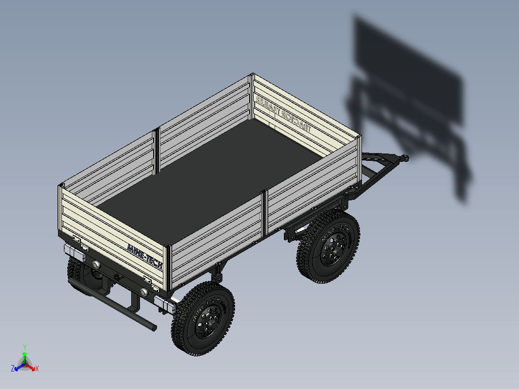 4 WHEEL四轮两轴农用拖车