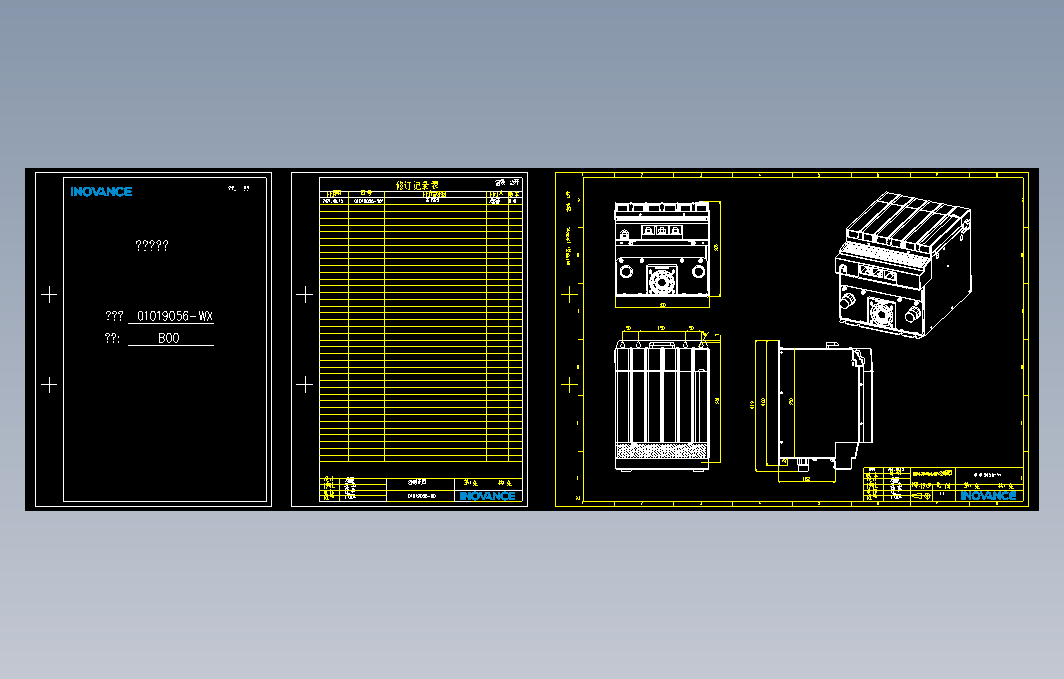 高性能多机传动驱动器_B00(MD810-20M4T160G000W+整机外形图)