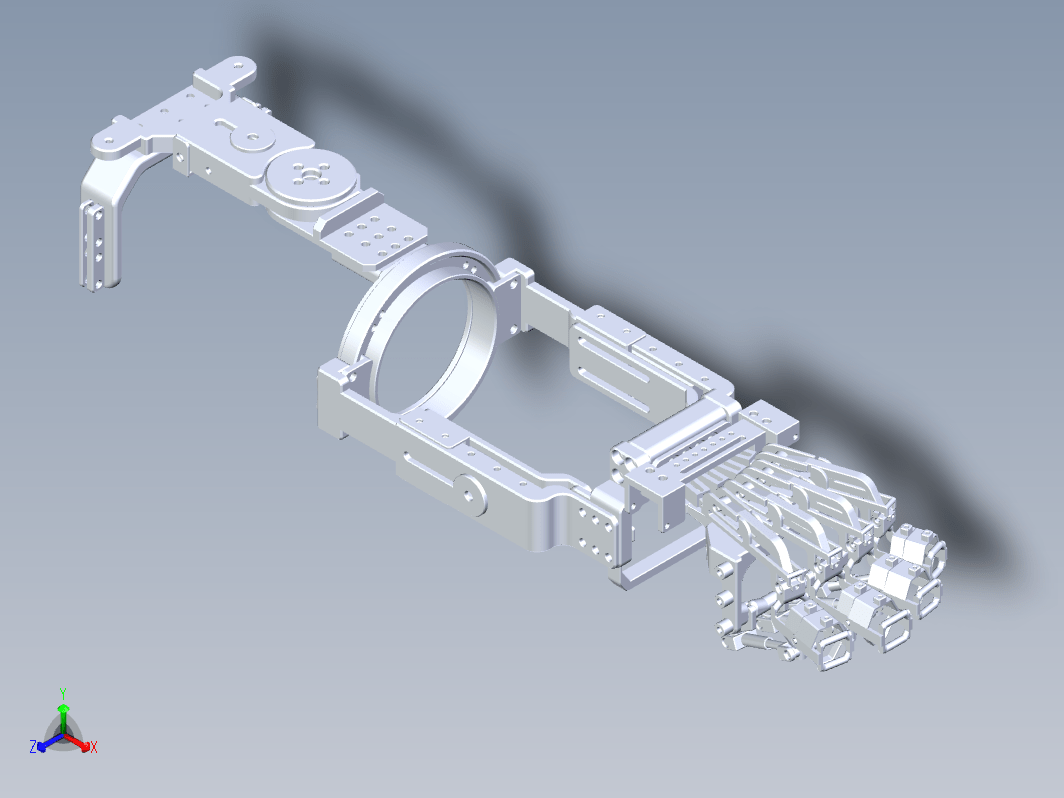 可穿戴外骨骼手臂3D数模图纸+STEP格式