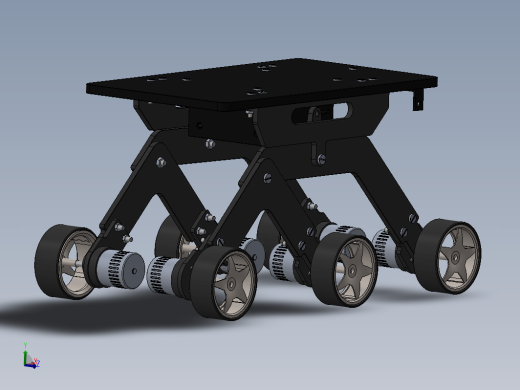 摇臂转向架悬挂装置rocker-bogie缩略图