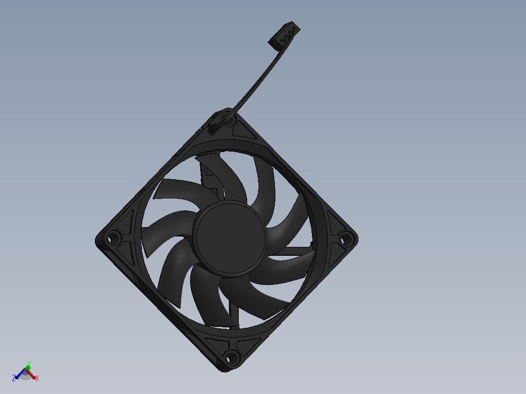 电脑风扇模型