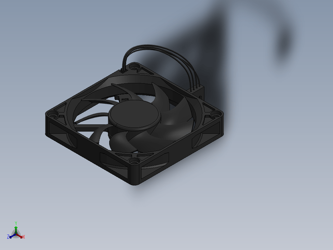 电脑风扇模型