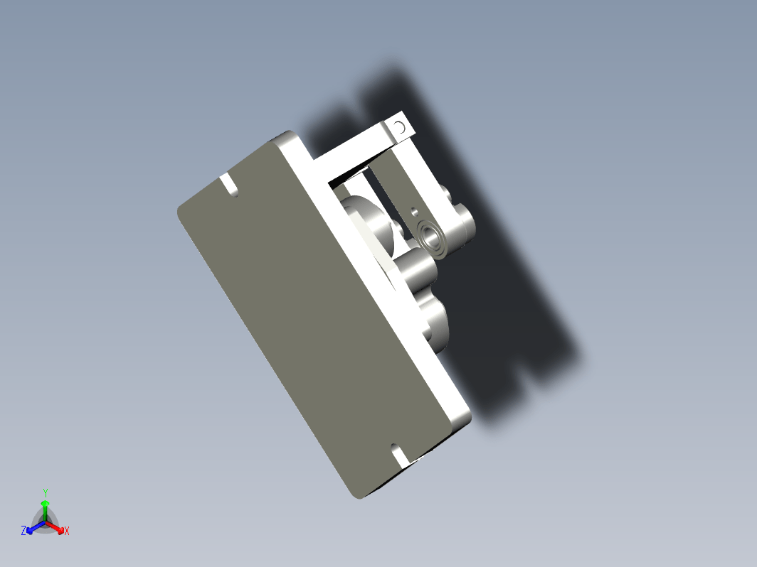 阀盖钻孔夹具设计图三维