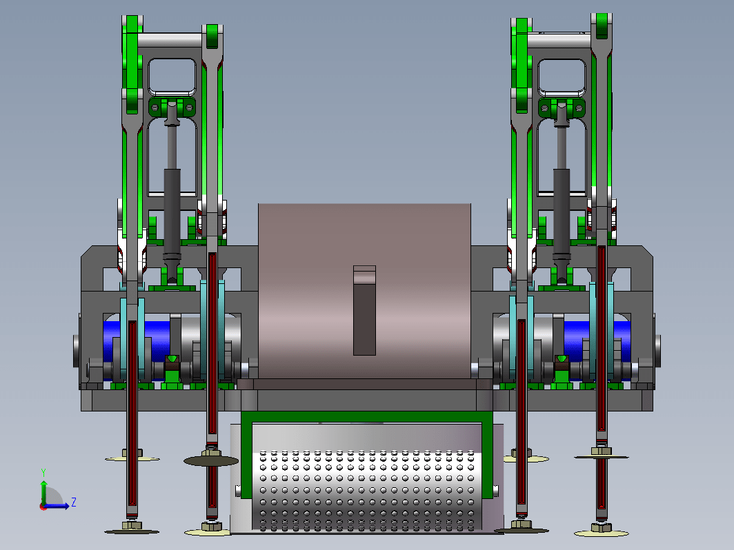 玻璃幕墙清洗机设计三维SW+CAD+说明书