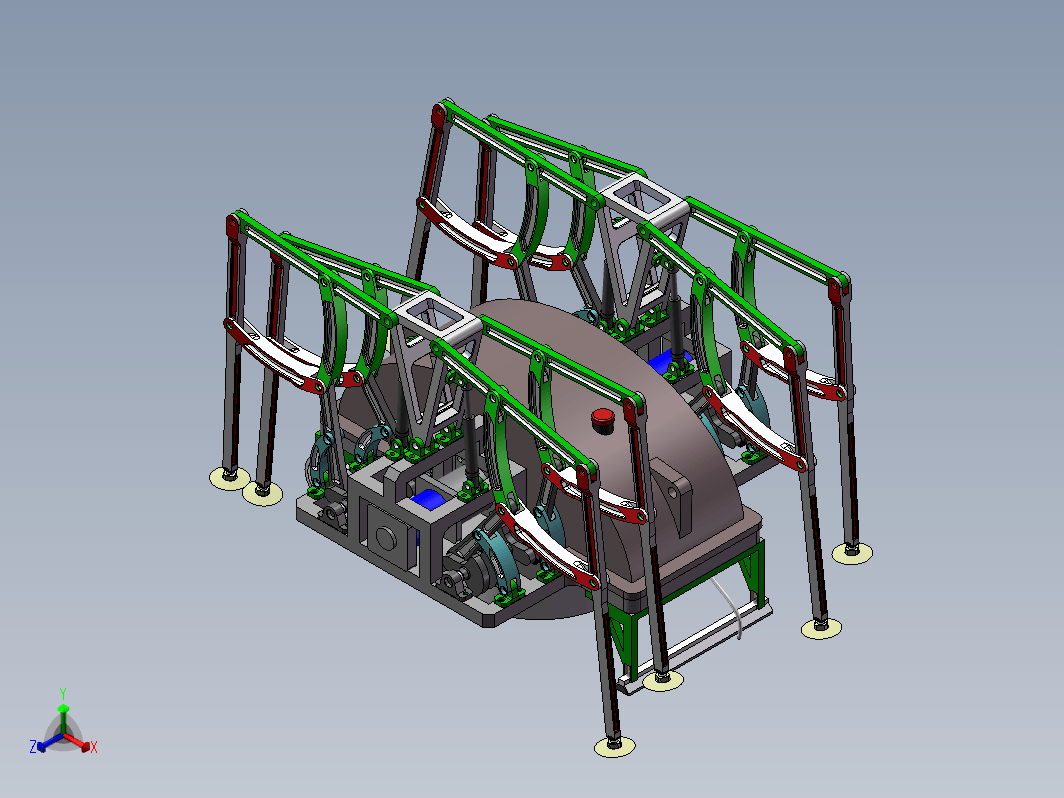 玻璃幕墙清洗机设计三维SW+CAD+说明书