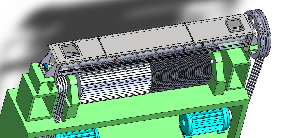 板栗去皮机设计3D+CAD+说明书