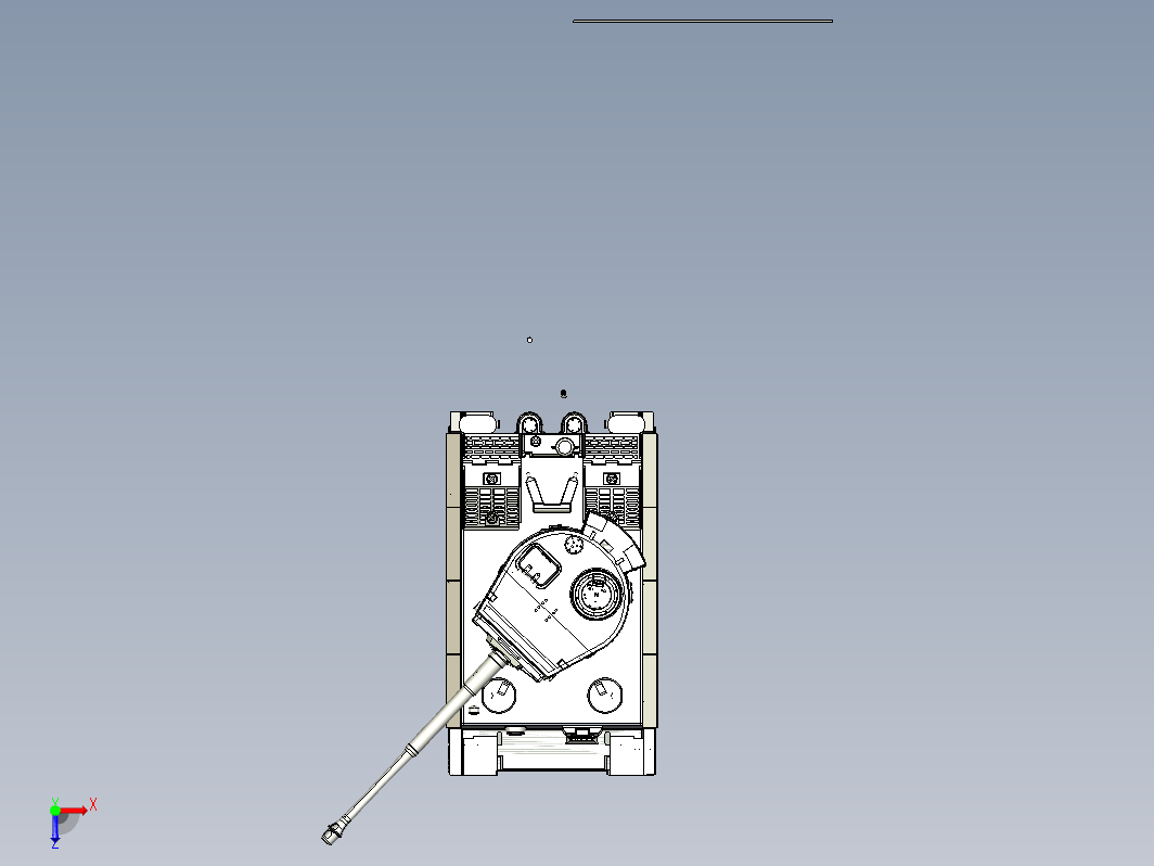 虎式坦克简易模型图