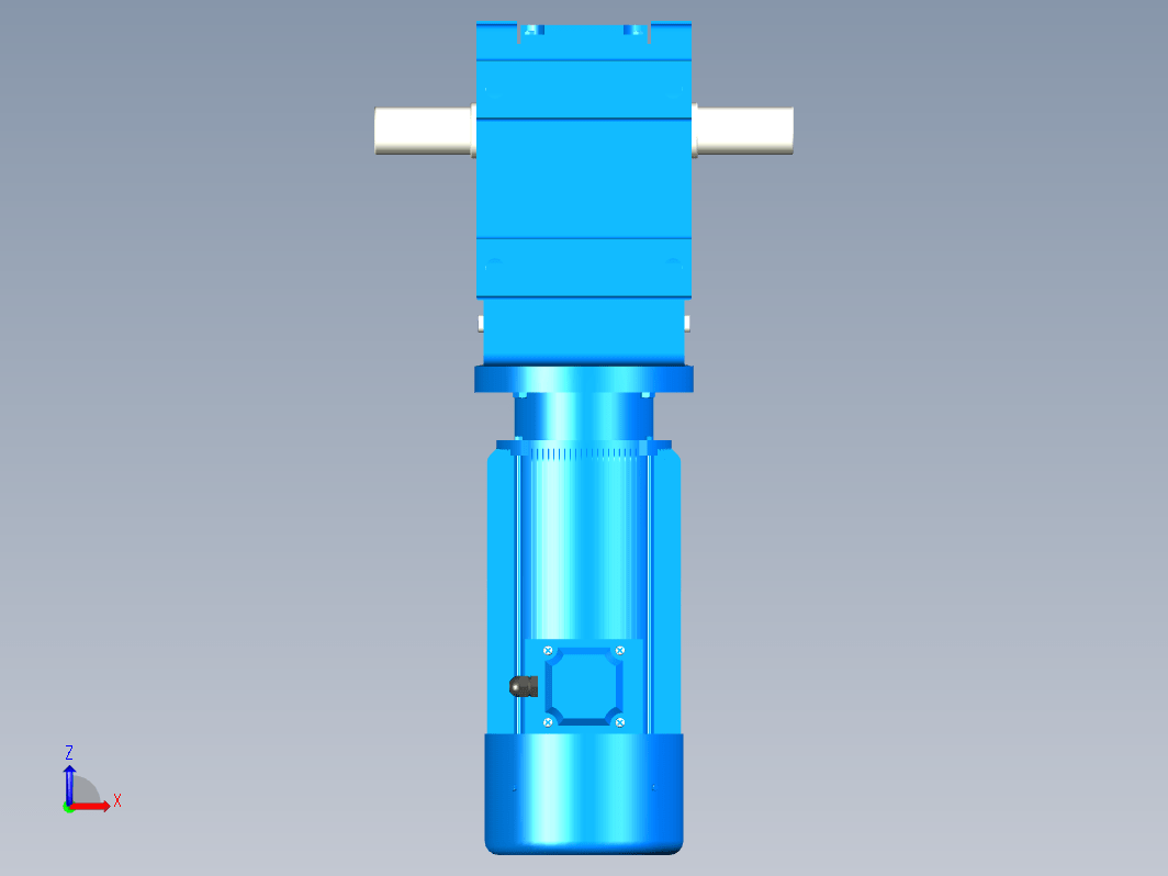 K57底脚轴伸式安装螺旋锥齿轮减速机[K57-YBE0.25-6P-90.26-M2-90°-A+B]