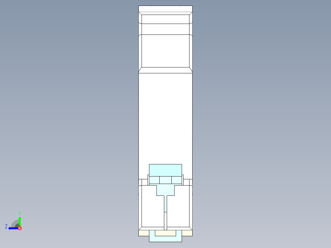 1P空气开关模型