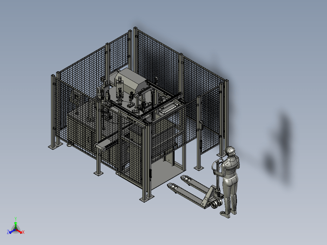 铸铝转子整形码垛机3D模型+PPT设备解析