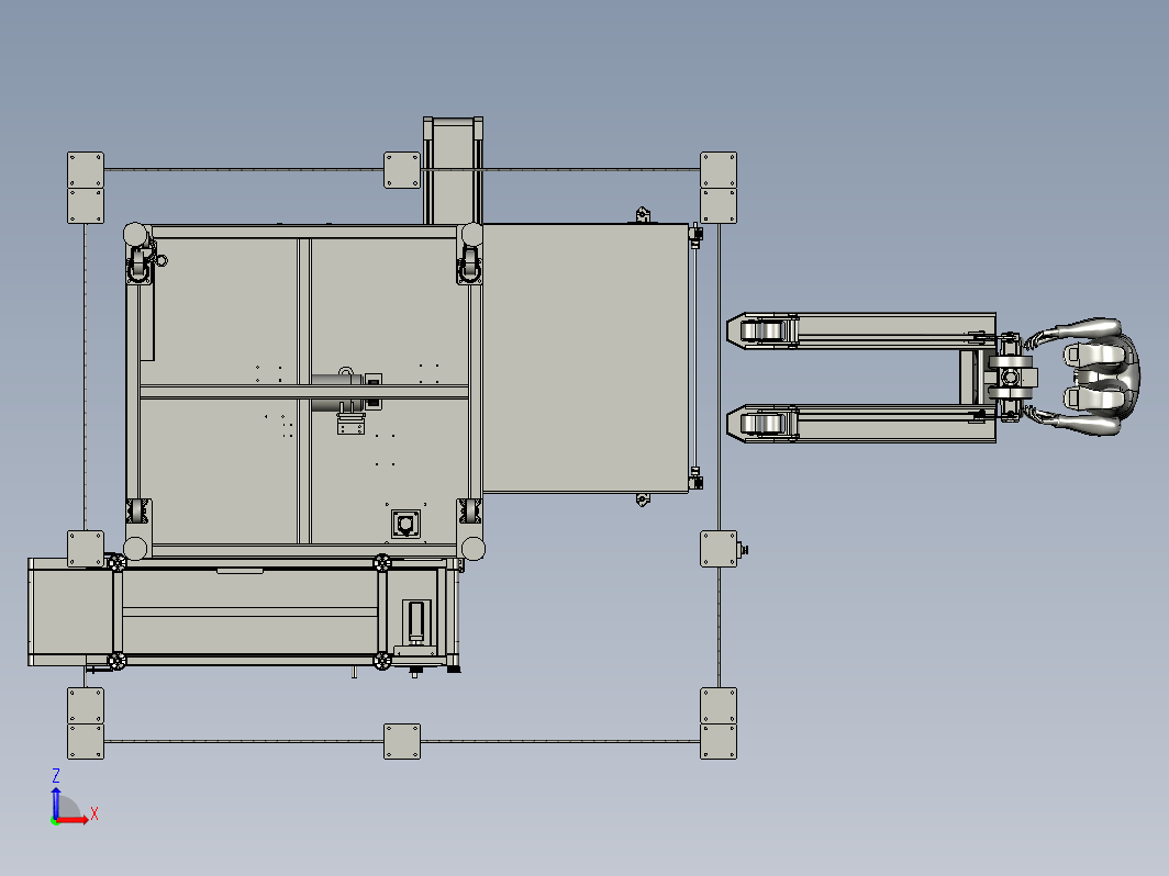 铸铝转子整形码垛机3D模型+PPT设备解析