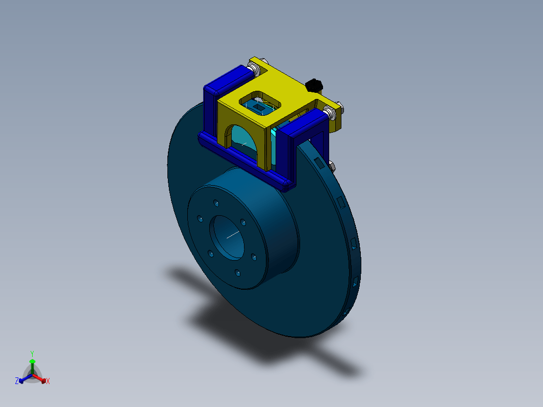 某轿车制动器的设计三维SW2012带参+CAD+说明书