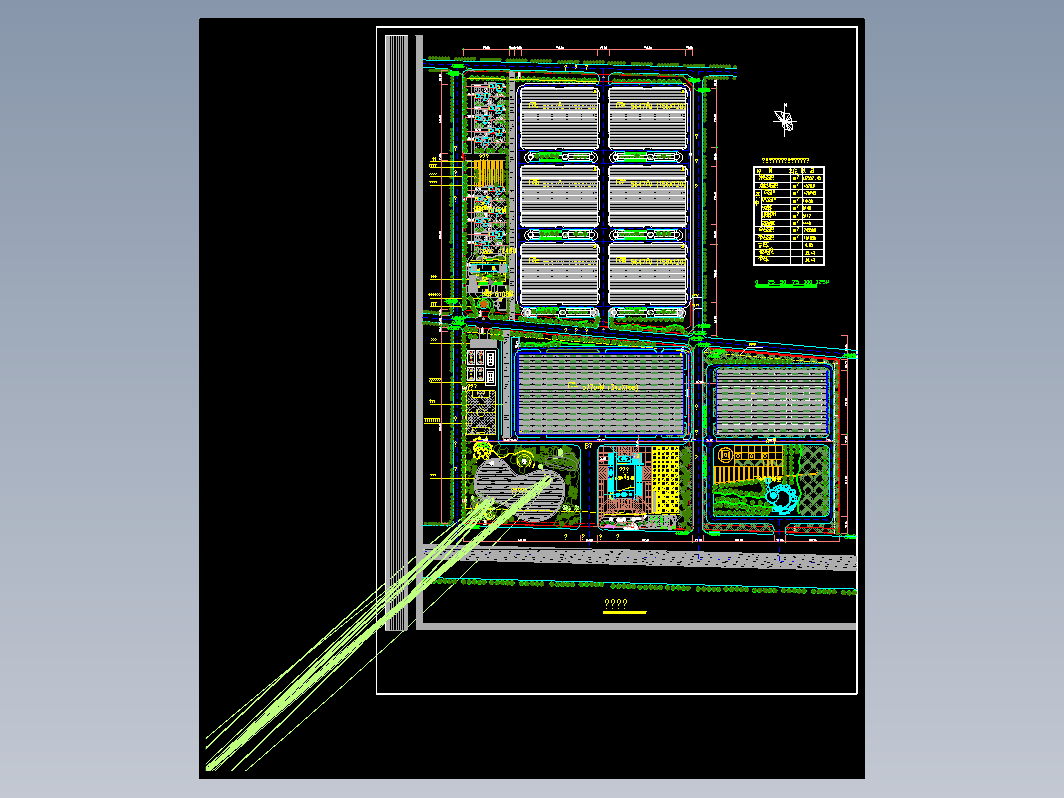 工业园总平面图