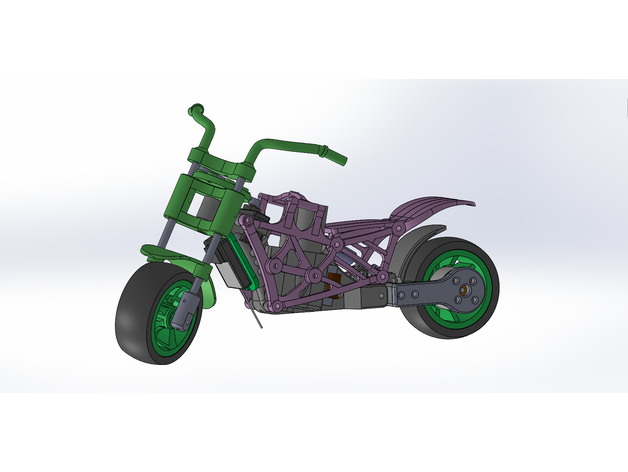 3D打印遥模型摩托车图纸