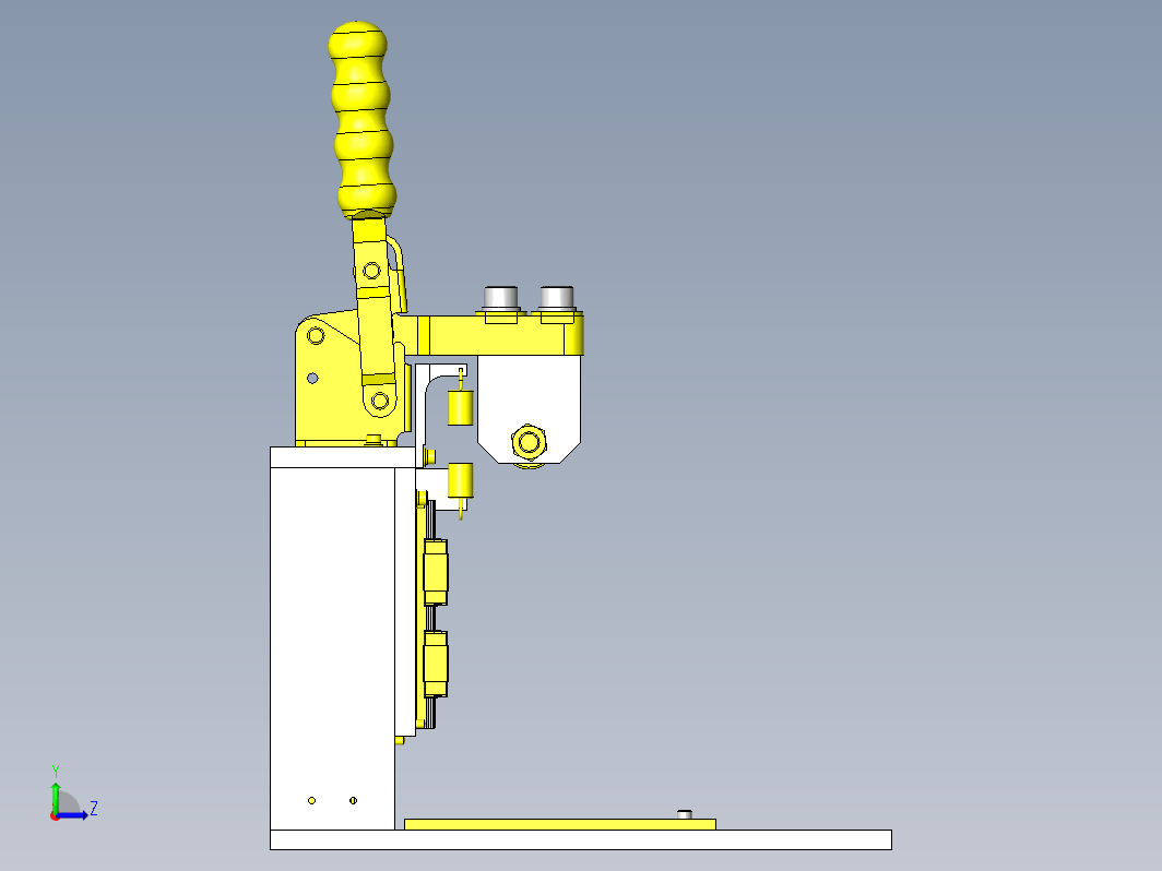 手动冲压用简易装拆夹具