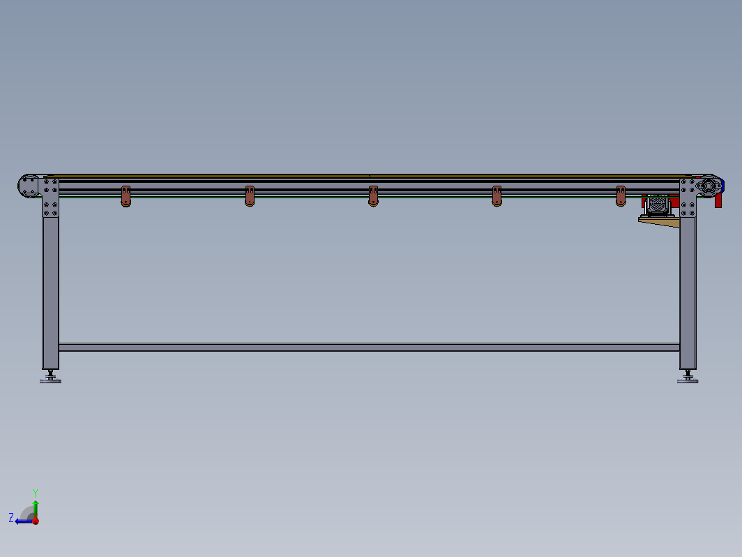 3.3米四道皮带输送机