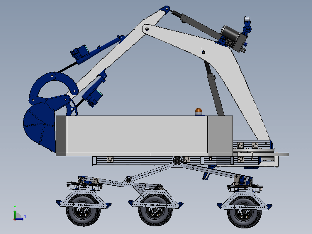 火星挖掘车Curivator三维建模图纸 solidworks设计