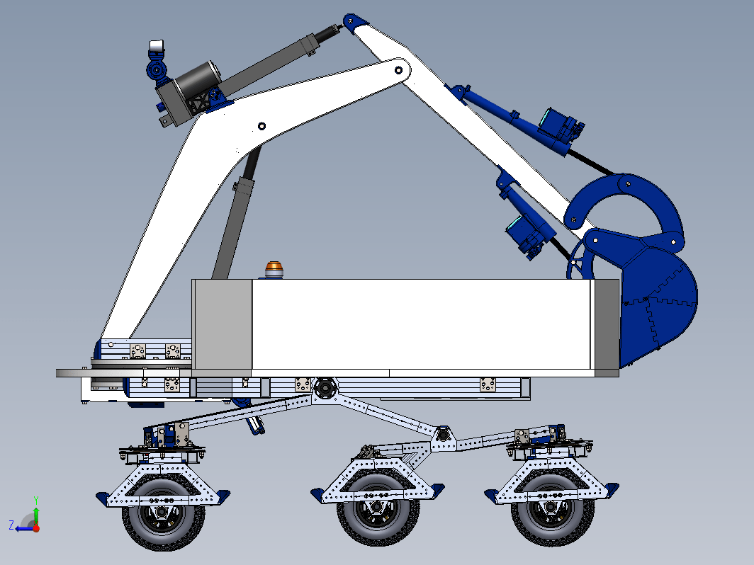 火星挖掘车Curivator三维建模图纸 solidworks设计