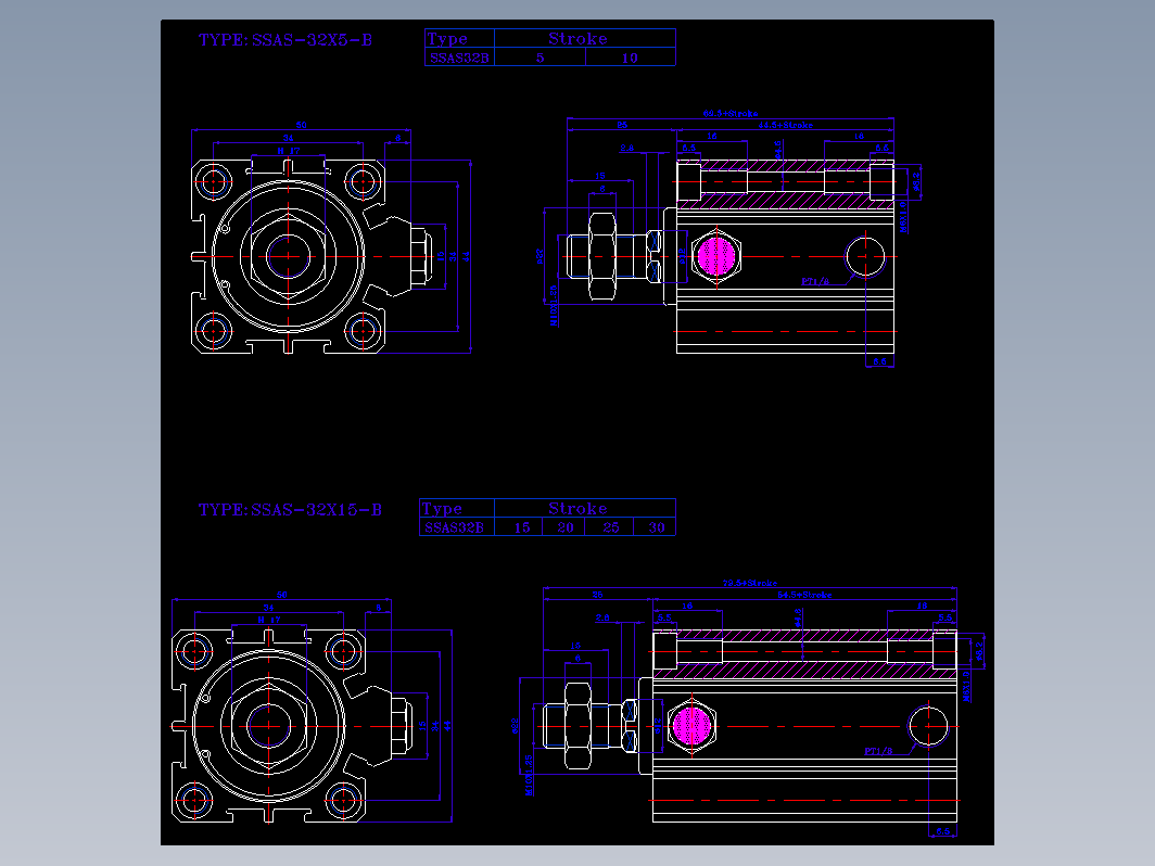 SDA气缸 83-SSA-32-SW