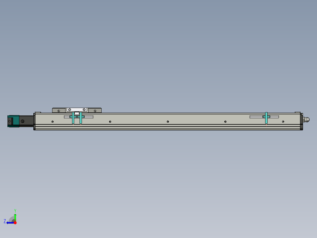 直线运动，行程为 650 mm，中央电机 XNTD10-650-BC