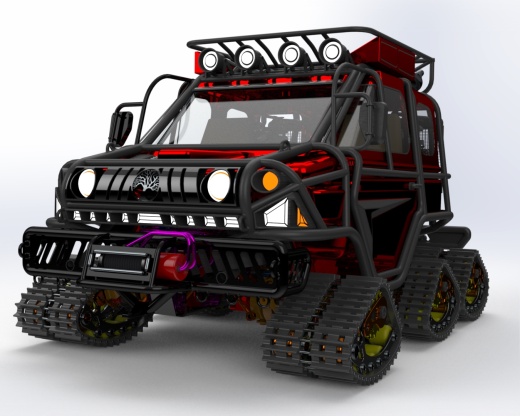 Offroad 6x6 tracked履带车缩略图