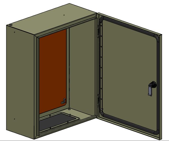 LEGRAND IP55 IK10配件柜模型3D图纸 Solidworks设计 附step igs