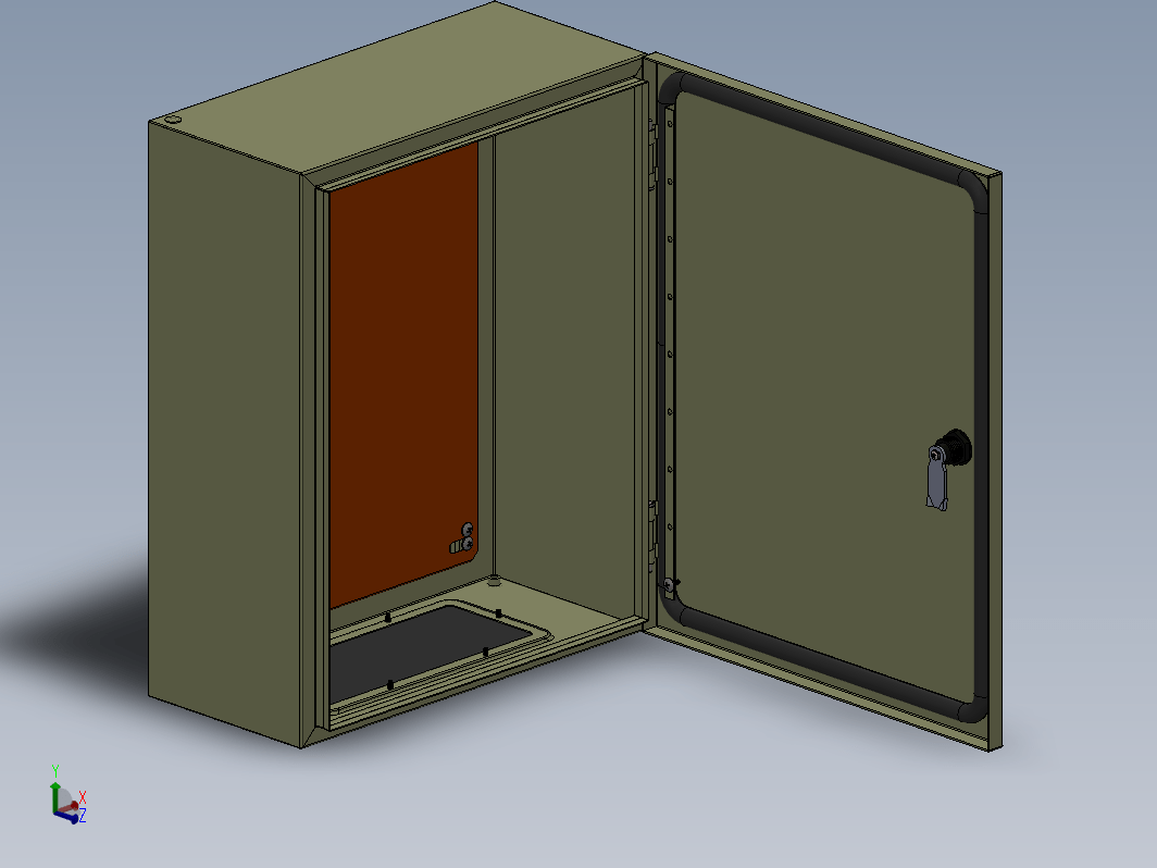 LEGRAND IP55 IK10配件柜模型3D图纸 Solidworks设计 附step igs