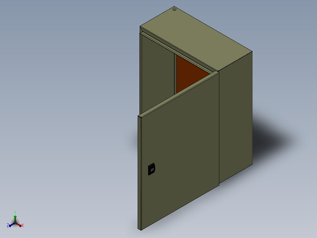 LEGRAND IP55 IK10配件柜模型3D图纸 Solidworks设计 附step igs