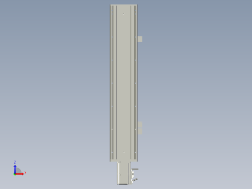 2019 新款120mm宽度双导轨单轴精密直线模组模型.120BS.L400.400W.3D缩略图