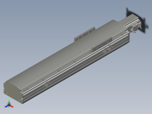 2019 新款120mm宽度双导轨单轴精密直线模组模型.120BS.L400.400W.3D缩略图