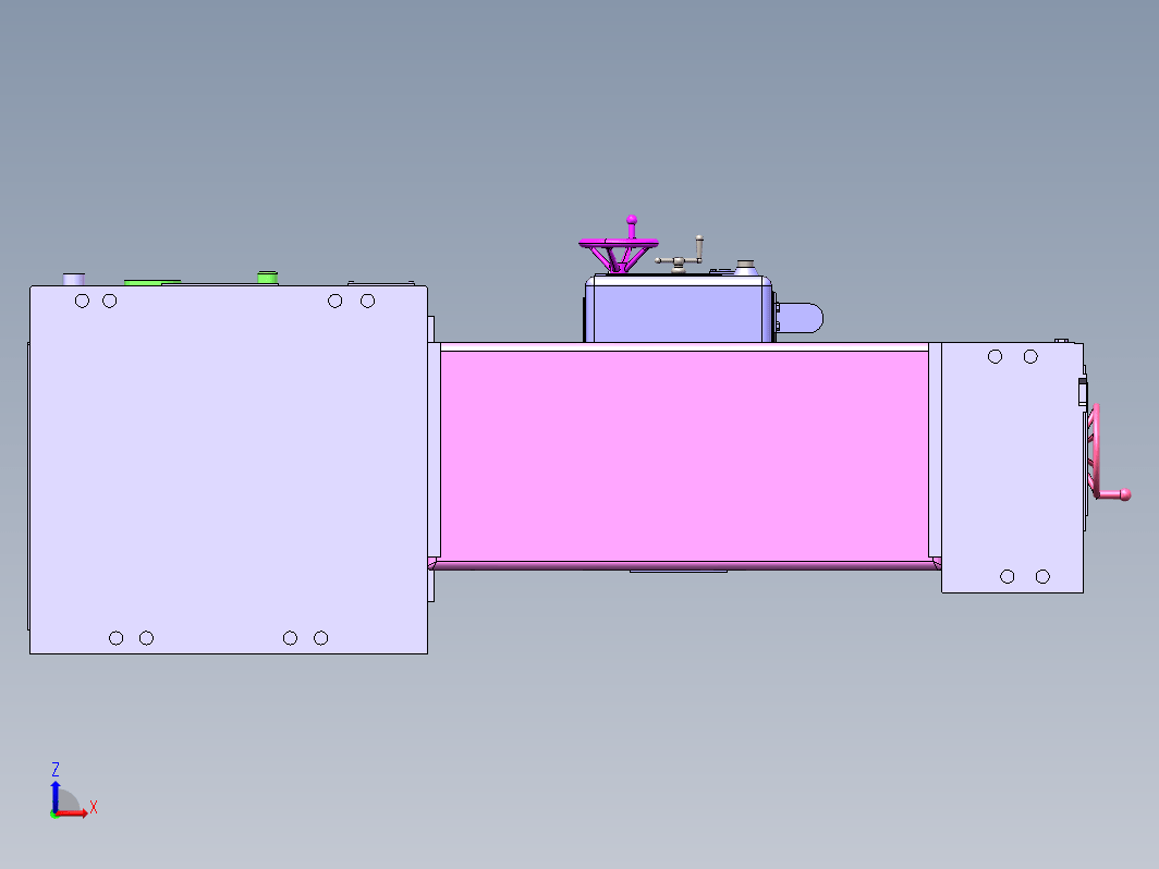 一种车床的3D模型