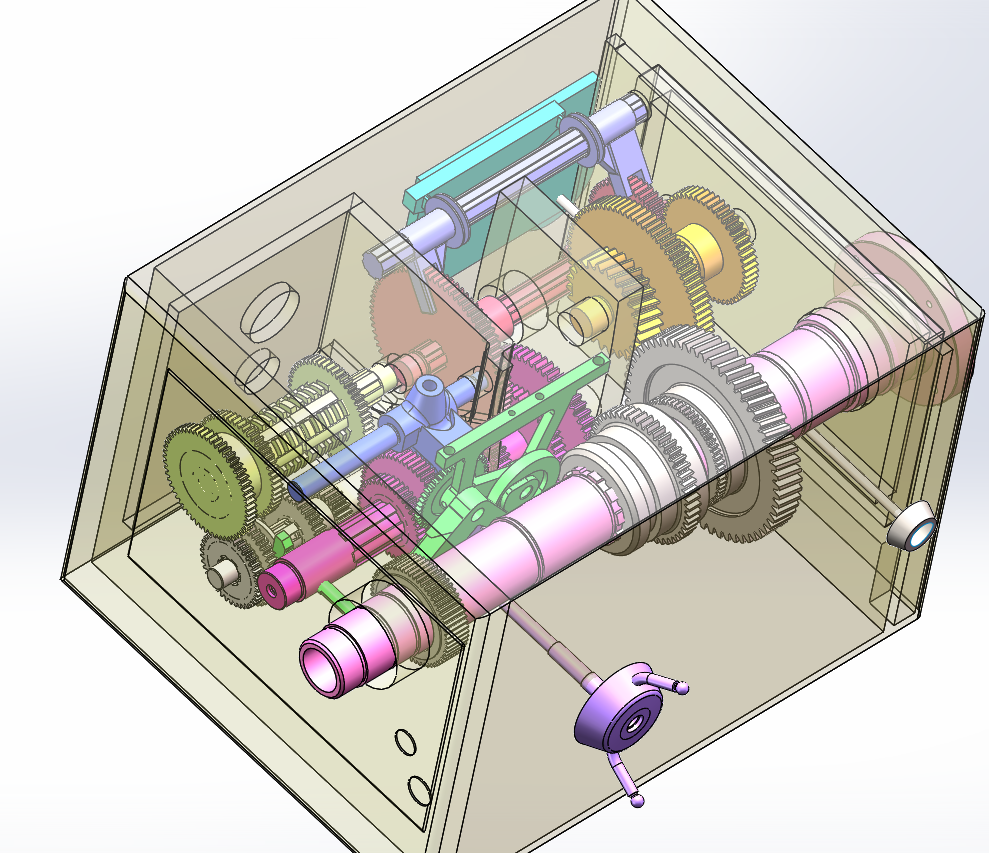 一种车床的3D模型