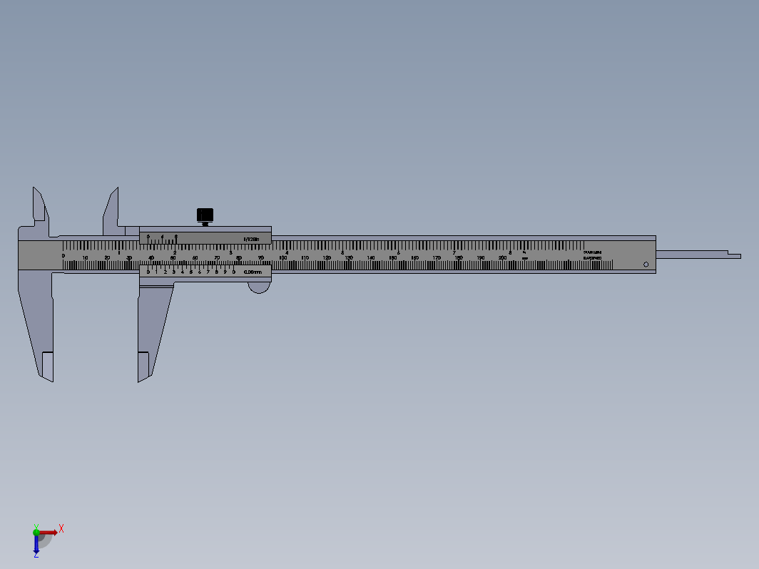 游标卡尺模型